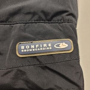 Bonfire Waterproof Snowboarding Black Snow Pants - S